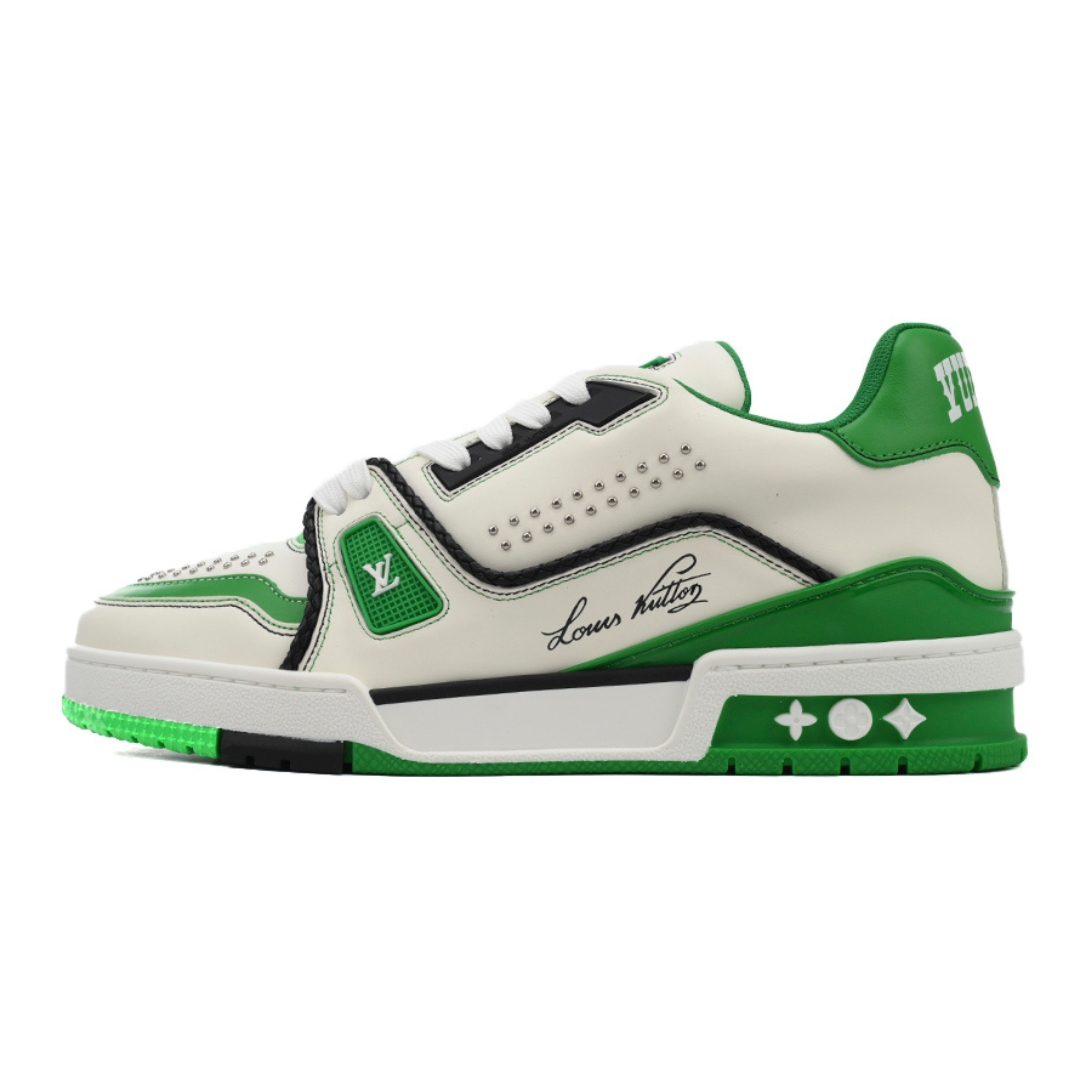 LOUIS VUITTON TRAINER «Green White» - Imagen 1