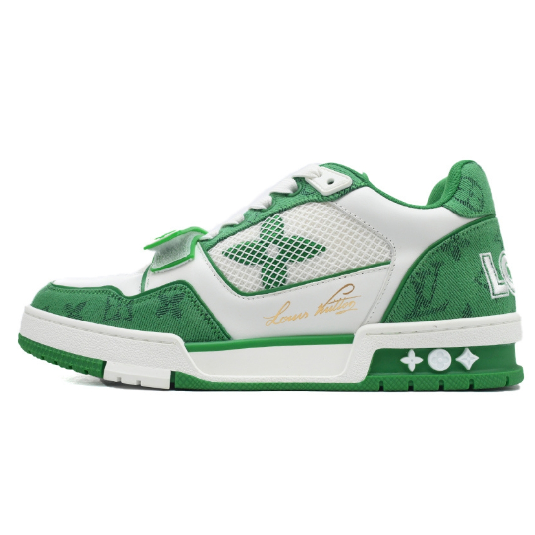 LOUIS VUITTON TRAINER «Green White» - Imagen 1