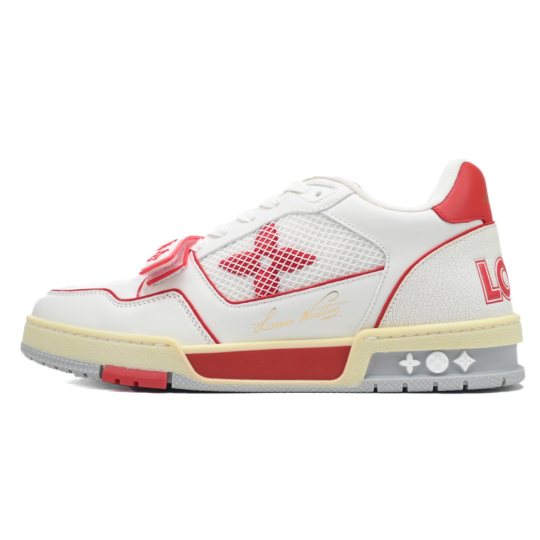 LOUIS VUITTON TRAINER «Red Beige White» - Imagen 1