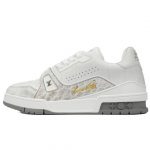 LOUIS VUITTON TRAINER «White Grey Gold»