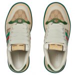 SNEAKERS SCREENER GUCCI «Cream White Green» - Imagen 4