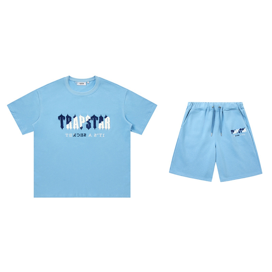 CONJUNTO CORTO TRAPSTAR «Electric light blue» - Imagen 1