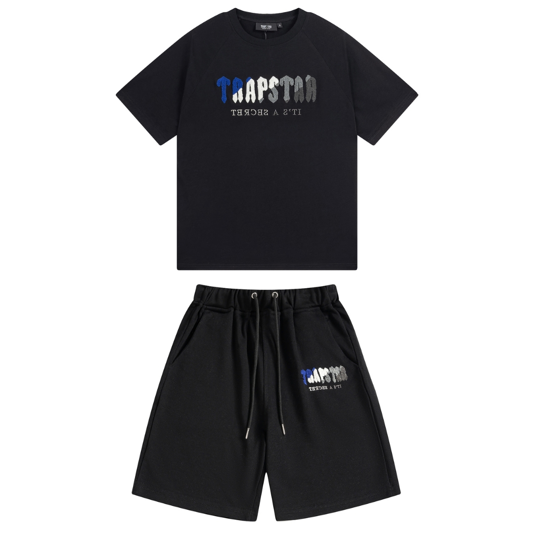 CONJUNTO CORTO TRAPSTAR « Black White Blue Grey» - Imagen 1