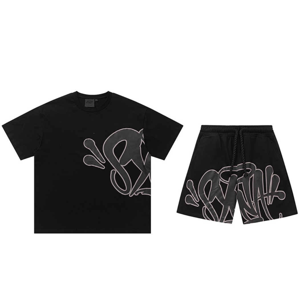 13 CONJUNTO CORTO SYNA «Black Grey» - Imagen 1