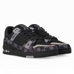 LOUIS VUITTON LV TRAINER «Black Grey» - Imagen 3