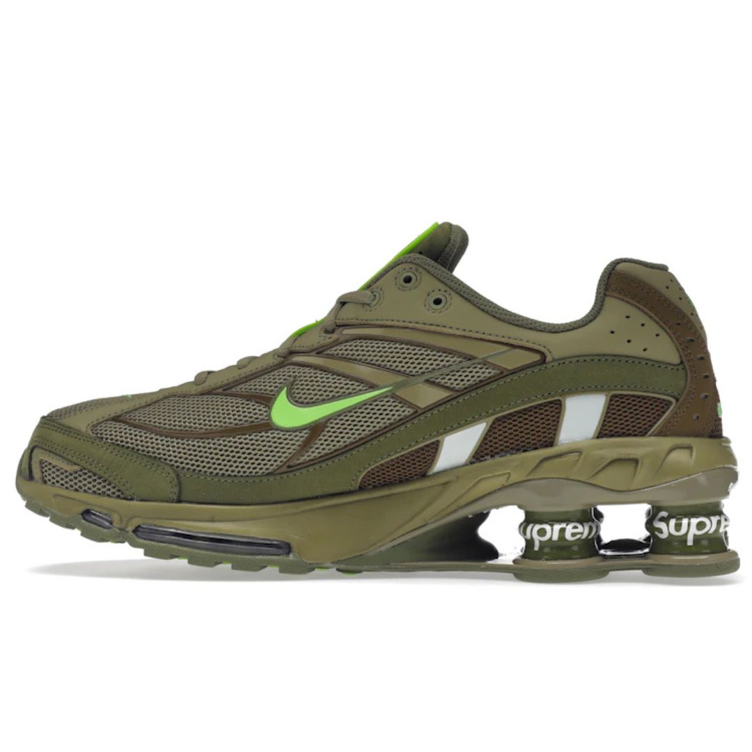 NIKE SHOX R4 x SUPREME «Olive» - Imagen 1