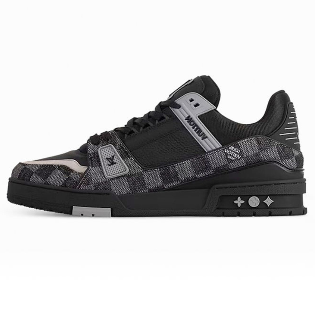 Diseño sin título (2) LOUIS VUITTON LV TRAINER «Black Grey» - Imagen 1