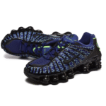 NIKE SHOX  - BLACK  BLUE & GREEN PATTERN - Imagen 4