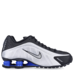 Nike Shox R4 Metallic Silver Racer Black Blue - Imagen 2