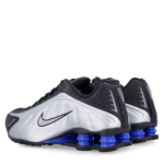 Nike Shox R4 Metallic Silver Racer Black Blue - Imagen 3