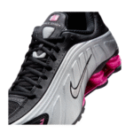 Nike Shox R4 Black Metallic Silver Pinksicle - Imagen 4