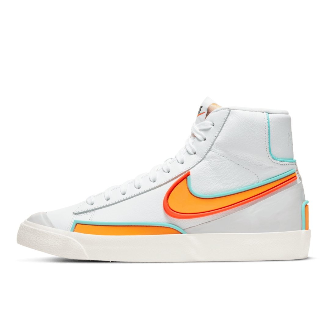 1-219.jpg AIR BLAZER High "77 Infinite White Kumquat Aurora Green Bright Crimson Sail" - Imagen 1