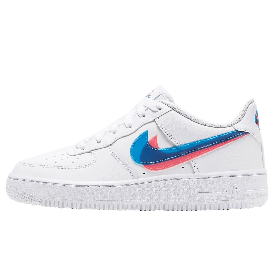 2-11.jpg AIR FORCE 1 WHITE DOUBLE SWOOSH "Blue Pink" - Imagen 1