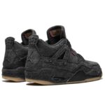 AIR JORDAN RETRO 4 " Levi's Black" - Imagen 3