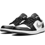 AIR JORDAN 1 Low "Black White Silver" - Imagen 4