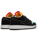 AIR JORDAN 1 Low "Black Aurora Green Laser Orange" - Imagen 5
