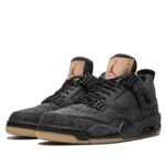 AIR JORDAN RETRO 4 " Levi's Black" - Imagen 4