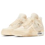 AIR JORDAN RETRO 4 "x Off White Sail" - Imagen 4