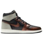 AIR JORDAN 1 High "Patina Rust Shadow Black Light Army Sail Fresh" - Imagen 6