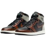 AIR JORDAN 1 High "Patina Rust Shadow Black Light Army Sail Fresh" - Imagen 7