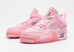 JORDAN  RETRO 4  x Off White  "PINK SAIL" - Imagen 2