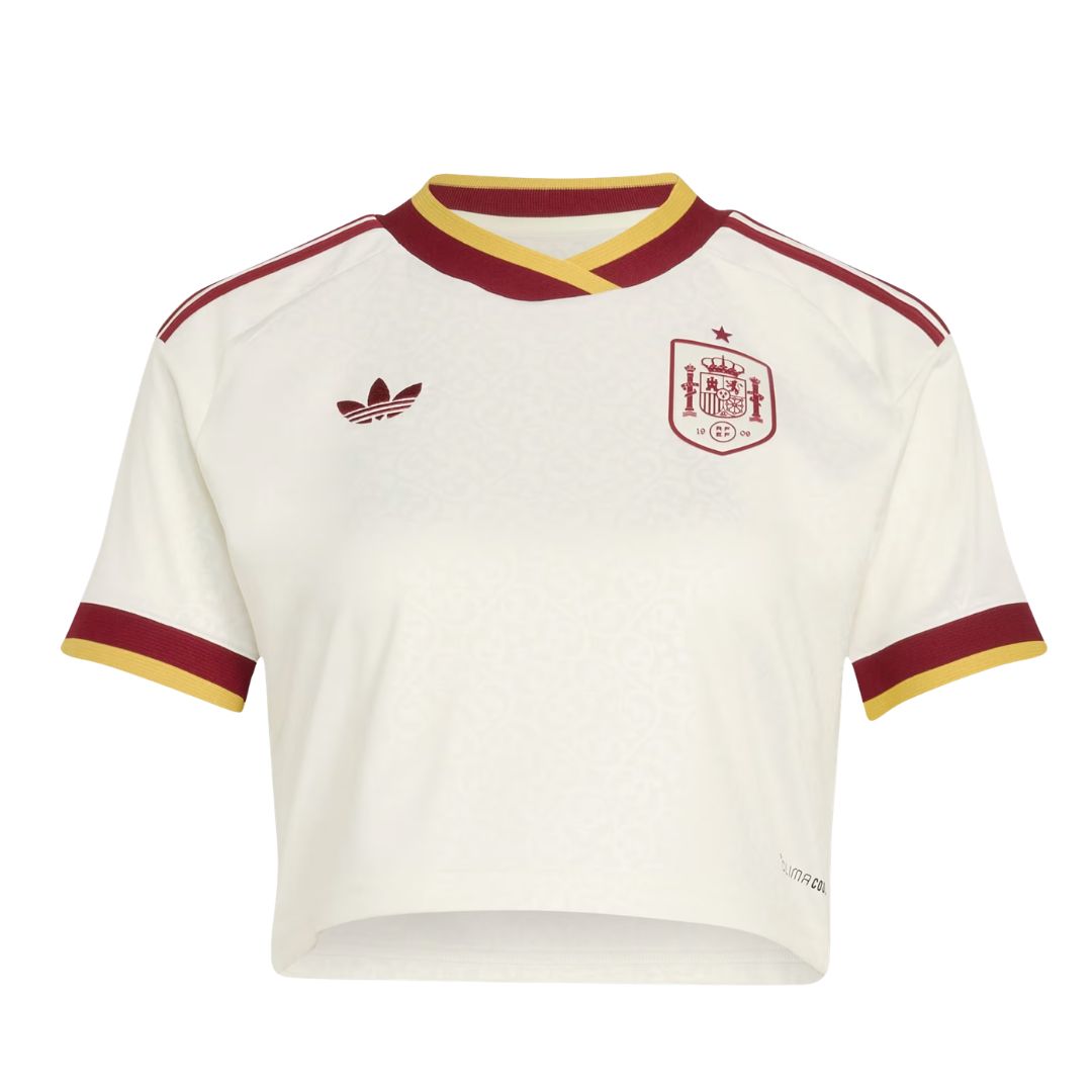 4 CAMISETA CROP MUJER ESPAÑA VISITANTE 25/26 - Imagen 1