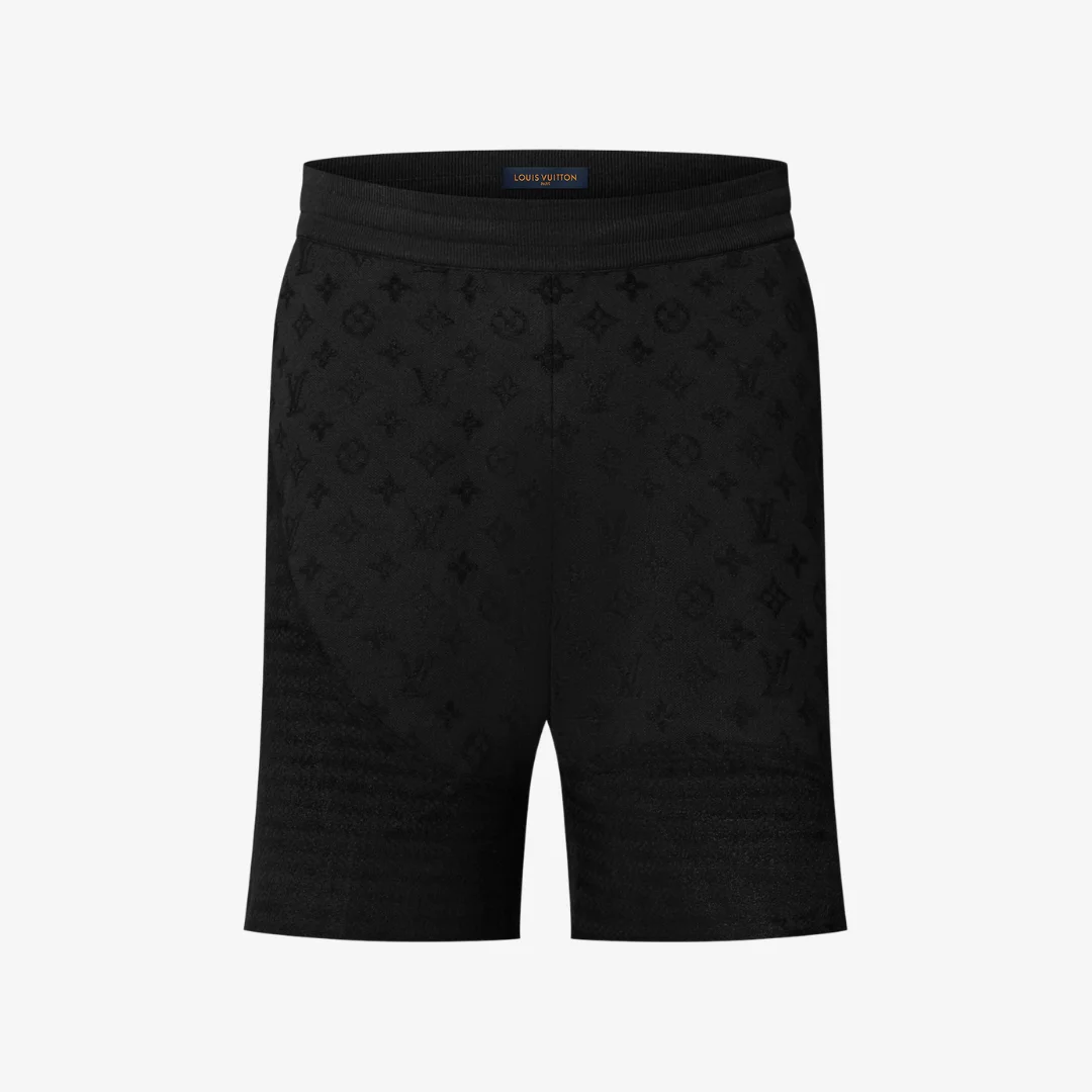 1-15.webp Shorts LV Graphic Jacquard Knitted - Imagen 1