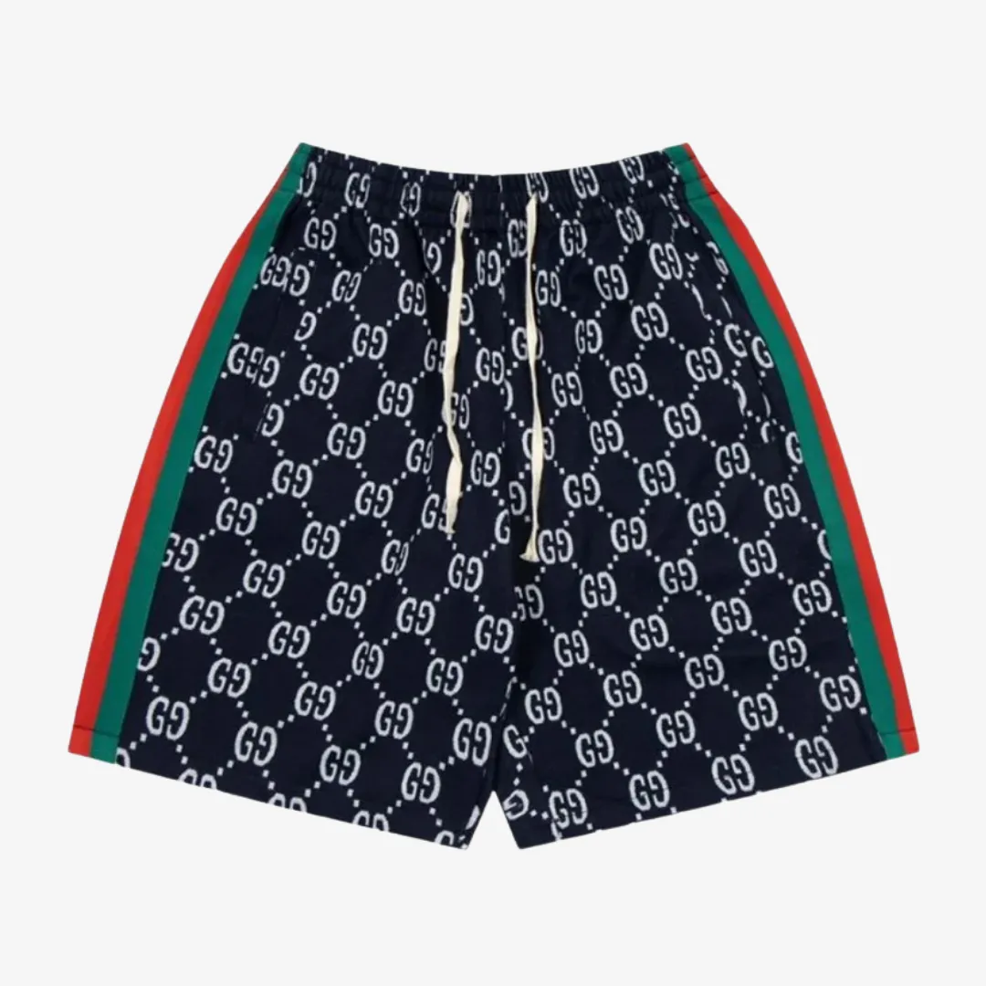 1-409.webp Shorts GC Monogram Stripe Navy GC056 - Imagen 1