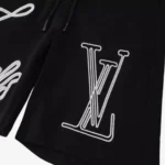 Shorts LV Script Embroidery - Imagen 4